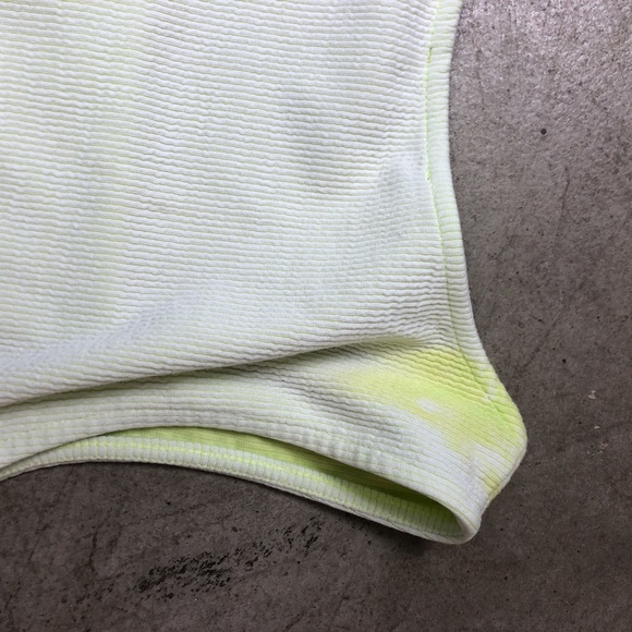 SOLD * Square Neck Bleach Dyed Bodysuit - Picture 7 of 7